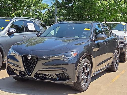 Vulcano Black Metallic 2024 Alfa Romeo Stelvio Veloce AWD
