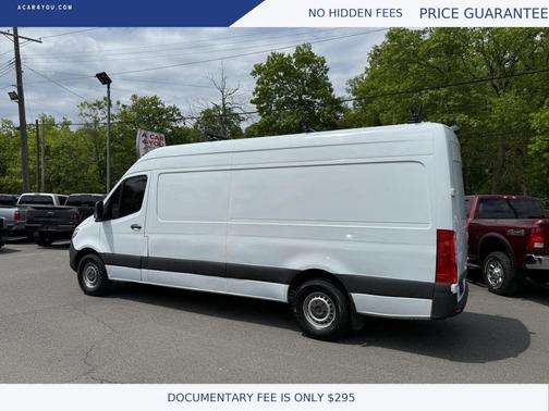 White 2019 Mercedes-Benz Sprinter 2500 High Roof w/170  WB Van 3D