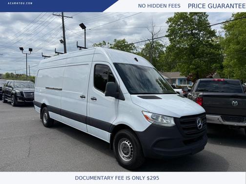 White 2019 Mercedes-Benz Sprinter 2500 High Roof w/170 WB Van 3D