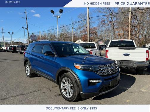 Blue 2021 Ford Explorer Limited