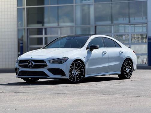 White 2021 Mercedes-Benz AMG CLA 35 4MATIC