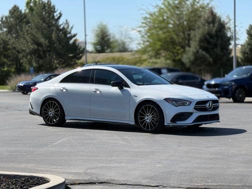 White 2021 Mercedes-Benz AMG CLA 35 4MATIC