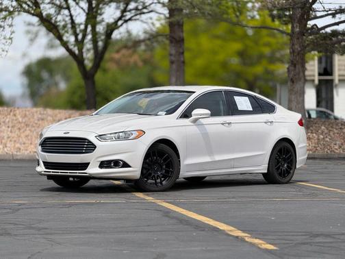 White Platinum Clearcoat Metallic 2013 Ford Fusion Titanium