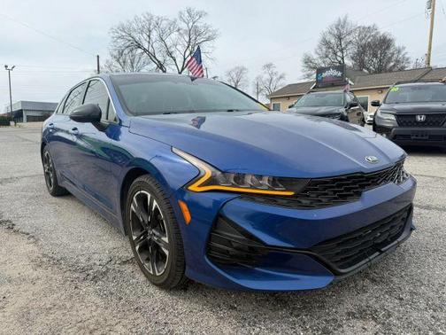 Blue 2021 Kia K5 GT-Line