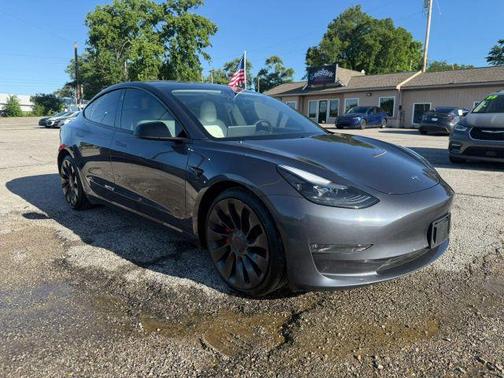 Gray 2023 Tesla Model 3 Performance