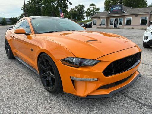 Orange 2018 Ford Mustang GT