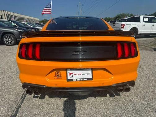 Orange 2018 Ford Mustang GT