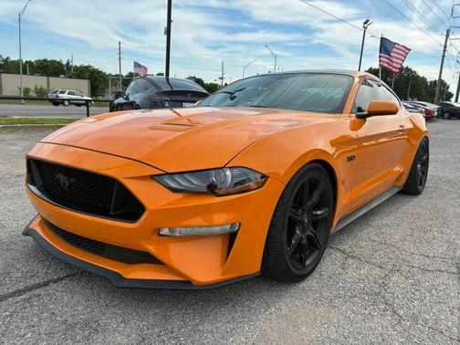 Orange 2018 Ford Mustang GT