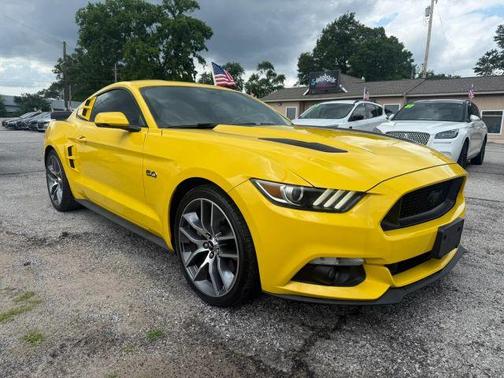Yellow 2016 Ford Mustang GT Premium