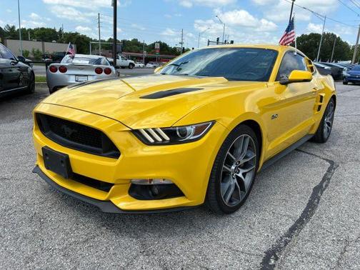 Yellow 2016 Ford Mustang GT Premium