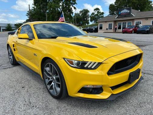 Yellow 2016 Ford Mustang GT Premium