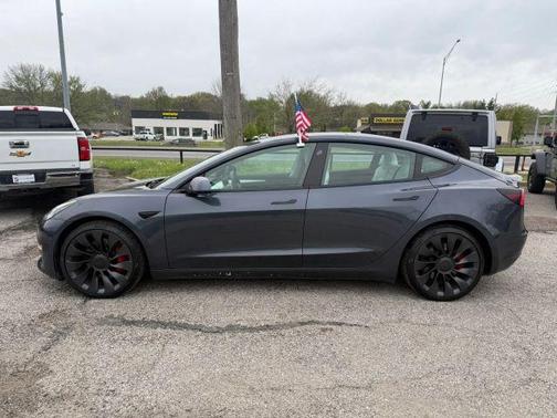 Gray 2021 Tesla Model 3 Performance