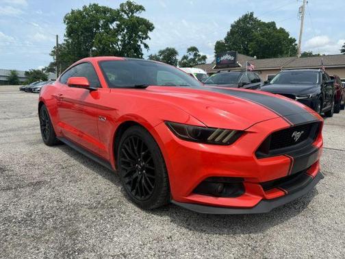 Orange 2015 Ford Mustang GT Premium