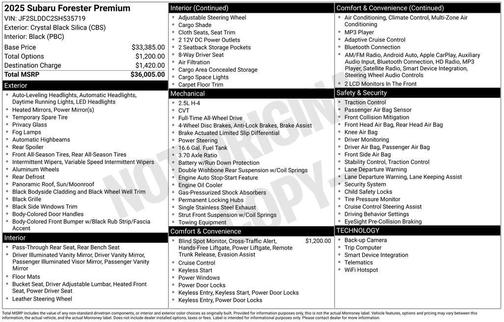 2025 Subaru Forester Premium