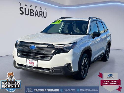 Crystal White Pearl 2025 Subaru Forester Base