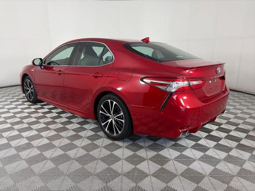 Red 2020 Toyota Camry Hybrid SE