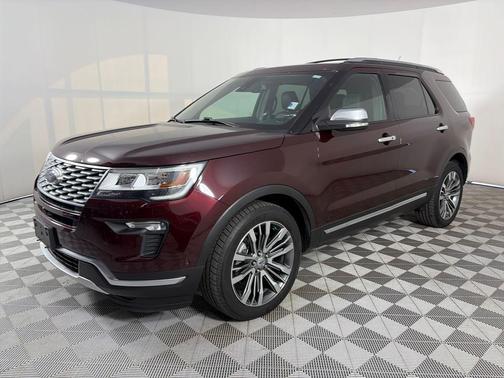 Burgundy 2018 Ford Explorer Platinum