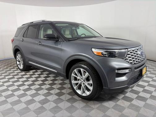 Gray Metallic 2021 Ford Explorer Platinum