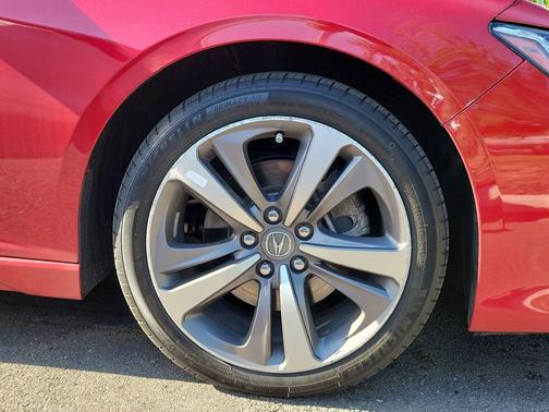 Red 2021 Acura TLX Advance
