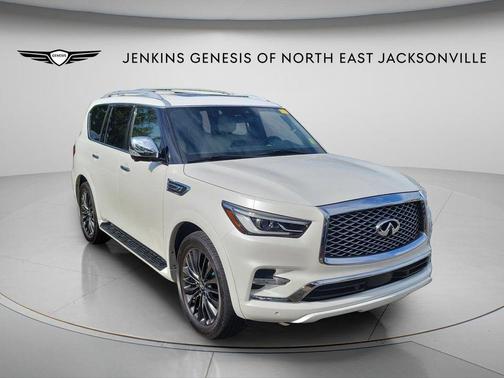 Moonstone White 2024 INFINITI QX80 SENSORY