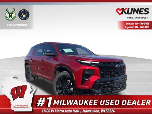 Radiant Red Tintcoat 2024 Chevrolet Traverse RS