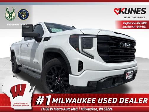Summit White 2025 GMC Sierra 1500 Elevation