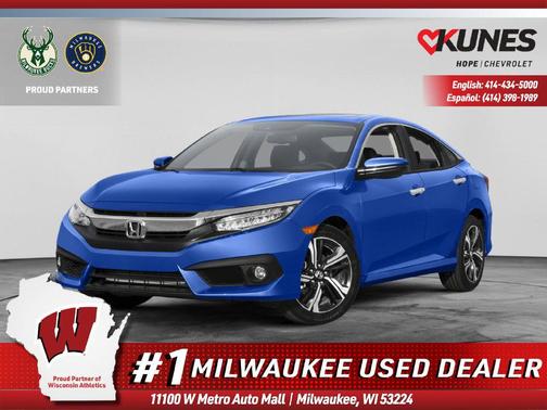Blue 2016 Honda Civic Touring