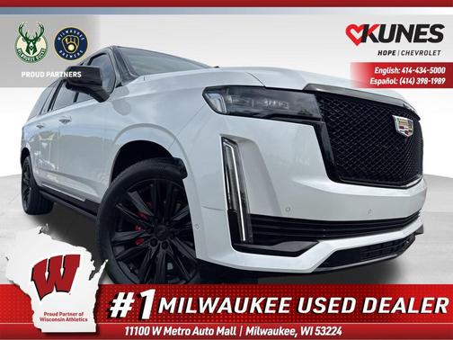 Crystal White Tricoat 2022 Cadillac Escalade ESV Sport Platinum