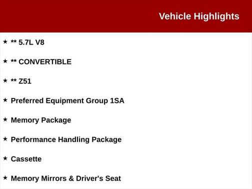 1999 Chevrolet Corvette Base