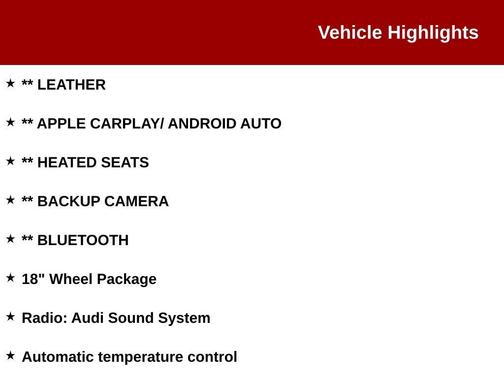 2017 Audi A4 2.0T Premium