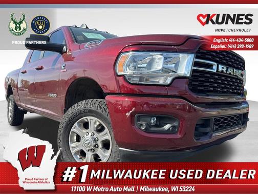 Delmonico Red Pearlcoat 2022 RAM 2500 Big Horn Mega Cab 4x4 6'4'' Box