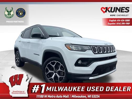 Bright White Clearcoat 2025 Jeep Compass Limited