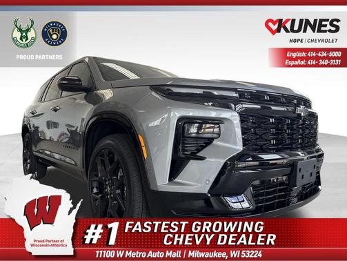 Sterling Gray Metallic 2026 Chevrolet Traverse RS
