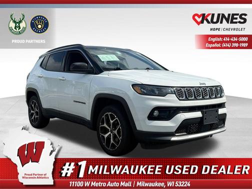 Bright White Clearcoat 2025 Jeep Compass Limited