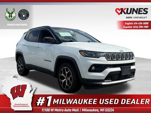 Bright White Clearcoat 2025 Jeep Compass Limited