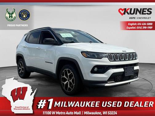 Bright White Clearcoat 2025 Jeep Compass Limited