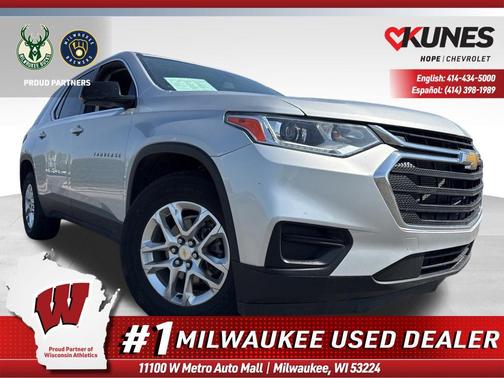 Silver Ice Metallic 2020 Chevrolet Traverse LS