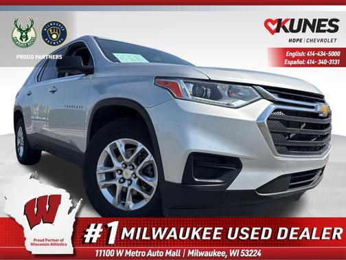 Silver Ice Metallic 2020 Chevrolet Traverse LS