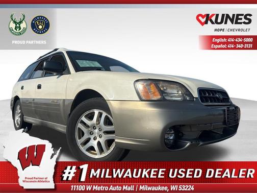 White Frost Pearl/Titanium Pearl 2003 Subaru Outback Base