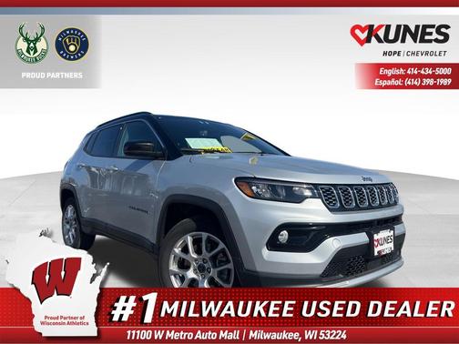 Silver Zynith Metallic Clearcoat 2025 Jeep Compass Limited