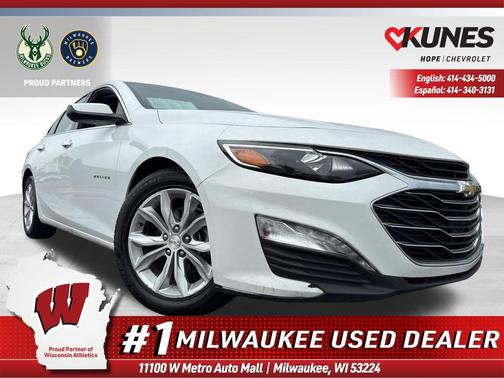 Summit White 2023 Chevrolet Malibu FWD 1LT