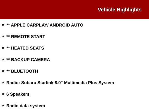 2018 Subaru Impreza 2.0i Sport