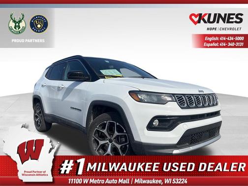 Bright White Clearcoat 2025 Jeep Compass Limited
