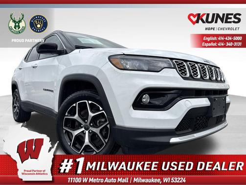 Bright White Clearcoat 2025 Jeep Compass Limited