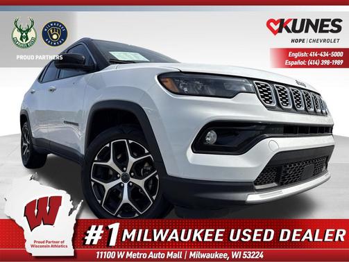 Bright White Clearcoat 2025 Jeep Compass Limited