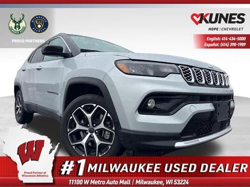Silver Zynith Metallic Clearcoat 2025 Jeep Compass Limited