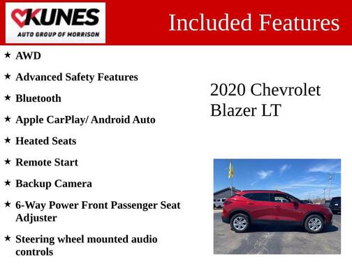 Cajun Red Tintcoat 2020 Chevrolet Blazer 3LT