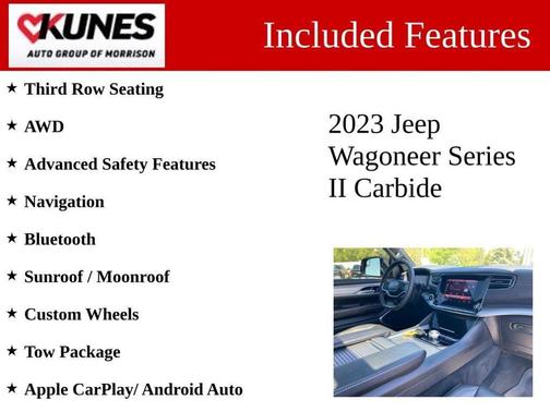 Velvet Red Pearlcoat 2023 Jeep Wagoneer Series II Carbide 4x4