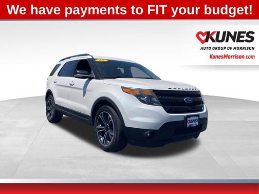 White Platinum Clearcoat Metallic 2015 Ford Explorer Sport