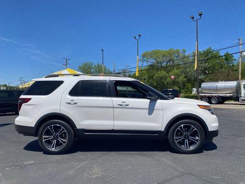 White Platinum Clearcoat Metallic 2015 Ford Explorer Sport